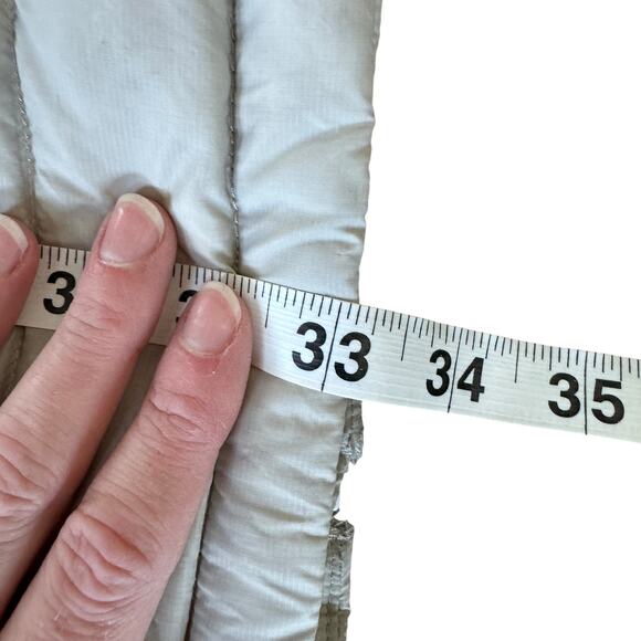 The North Face Light Grey Down Long Hooded Puffer Coat - Picture 12 of 12